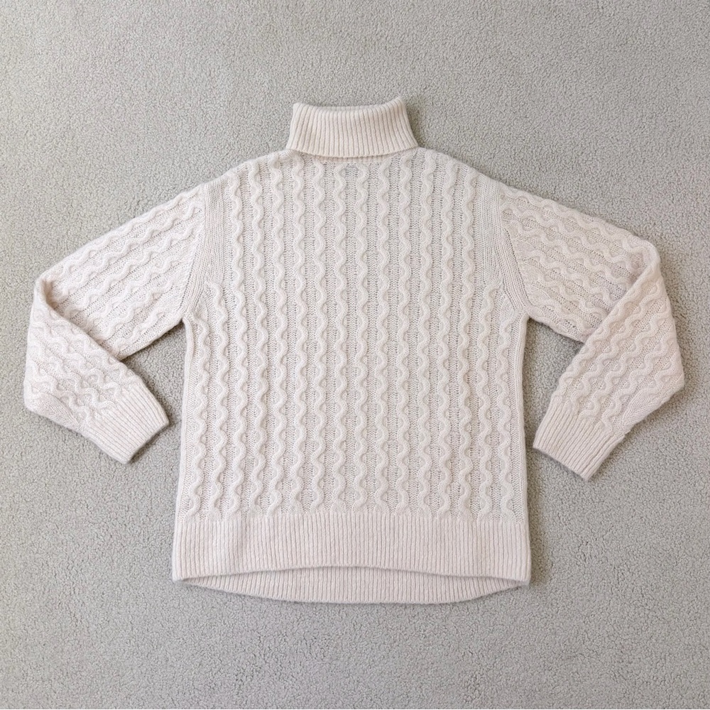 & Other Stories Cream Turtleneck Sweater